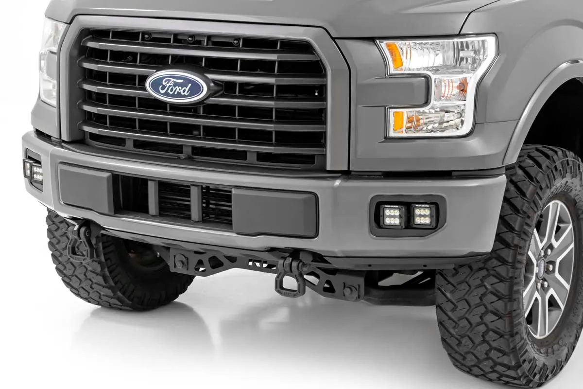 LED Light | Fog Mount | Dual 2" Black Pairs | Spot/Flood | Ford F-150 | 2015-2017