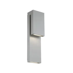 LED Outdoor Wall Sconce from the Double Down Collection in Graphite Finish by Modern Forms