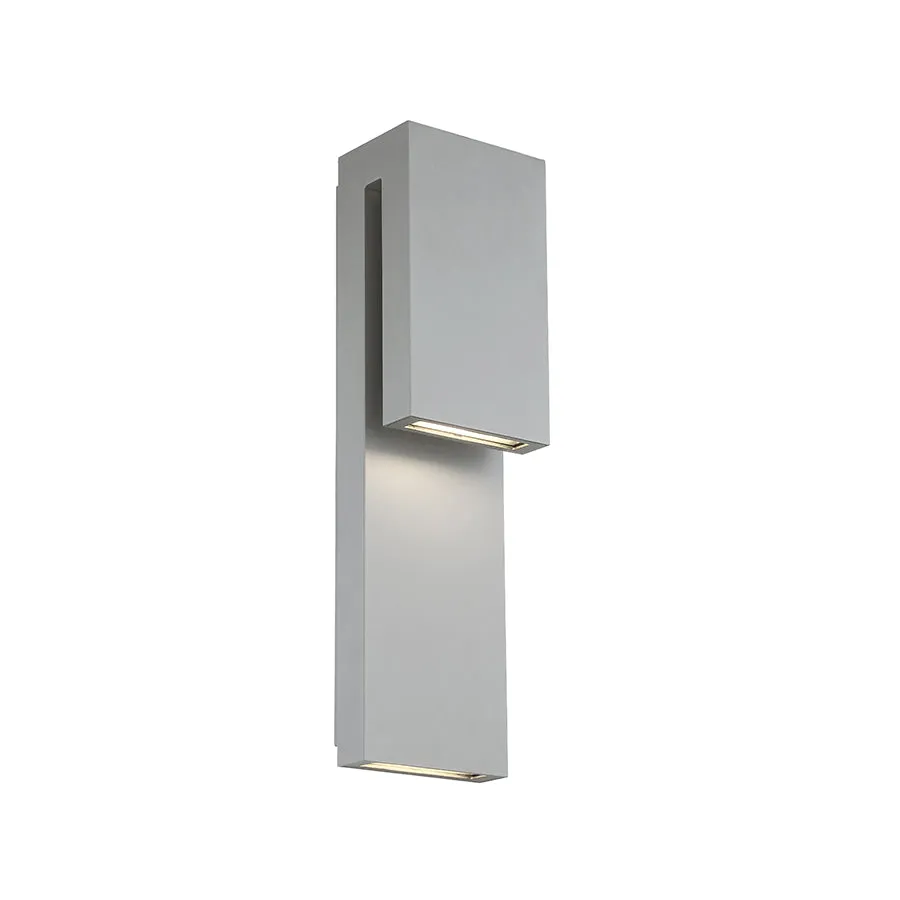 LED Outdoor Wall Sconce from the Double Down Collection in Graphite Finish by Modern Forms