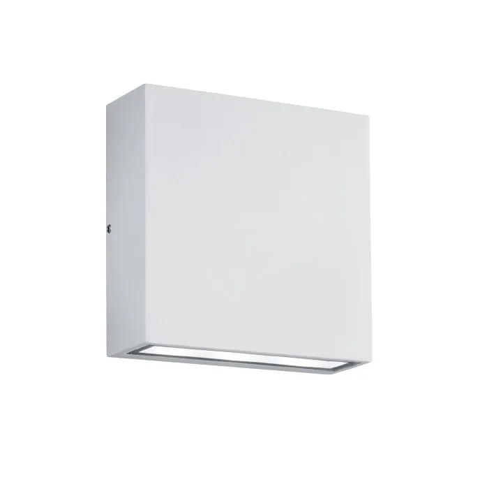 LED Outdoor Wall Sconce from the Thames Collection in White Finish by Arnsberg