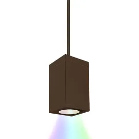 LED Pendant from the Cube Arch Collection in Bronze Finish by W.A.C. Lighting