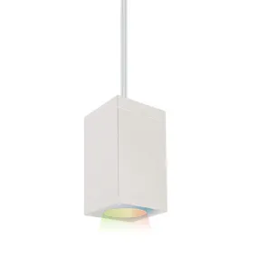 LED Pendant from the Cube Arch Collection in White Finish by W.A.C. Lighting