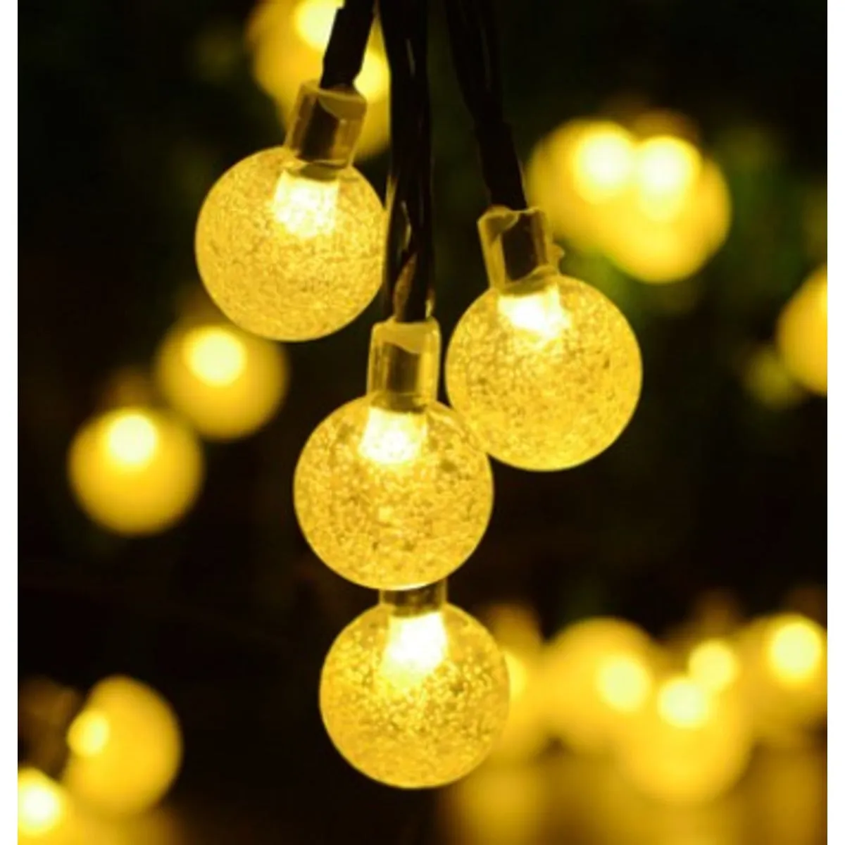 Litehouse Solar LED Bubble Ball White Glow Fairy Lights