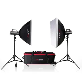 LUMI400II 800Ws Twin Softbox Flash Kit (400/400)