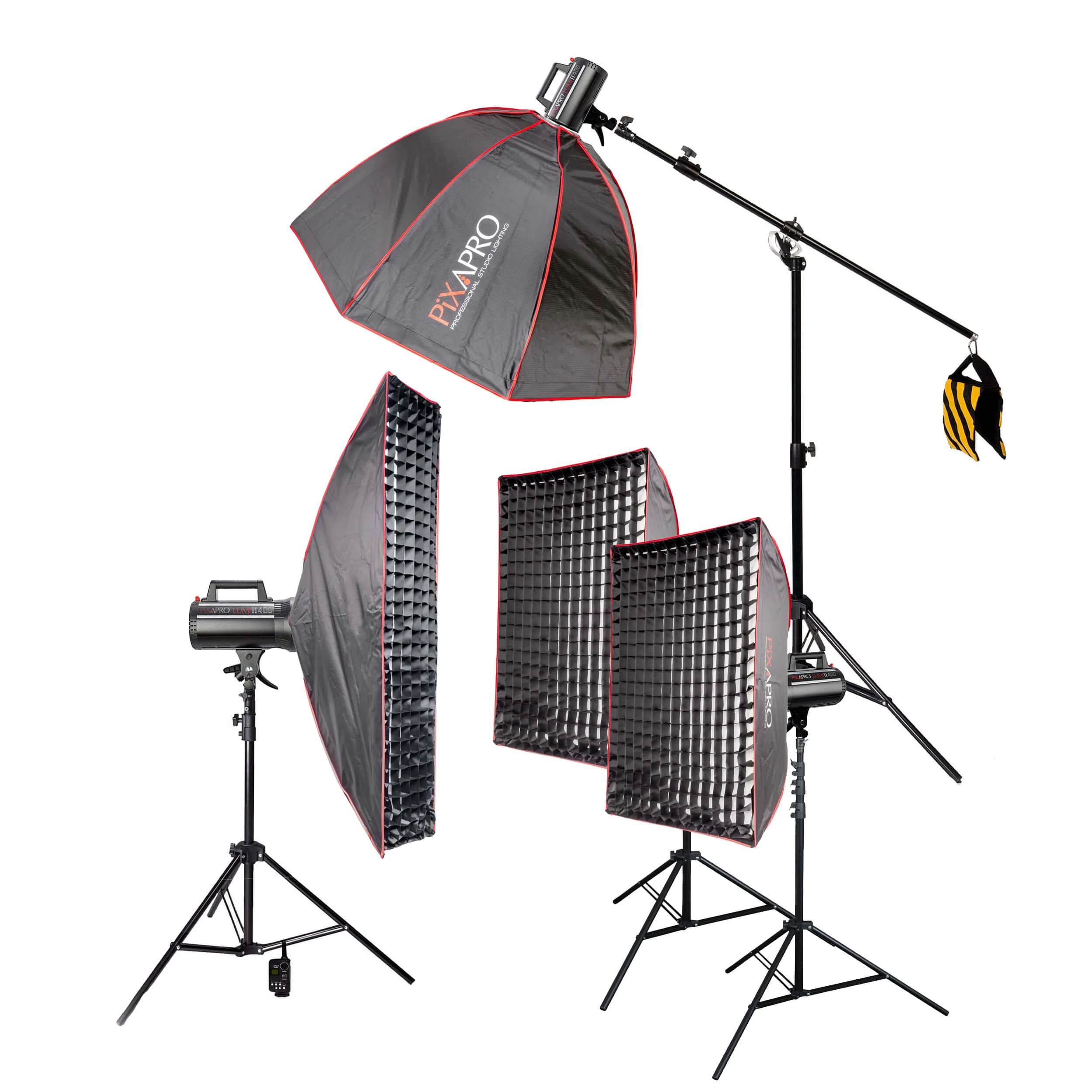 LUMI400II Studio LED Flash Strobe Light Fashion Photography Kit