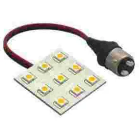 Lunasea BA15D 10-30V Cool 9-LED LED Bulb