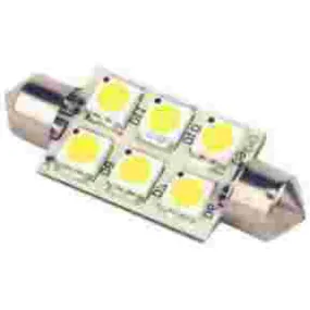 Lunasea Festoon 10-30V Cool 6-LED LED Bulb