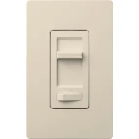 Lutron Lumea Incandescent/Halogen/LED/CFL Light Almond Slide Dimmer Switch