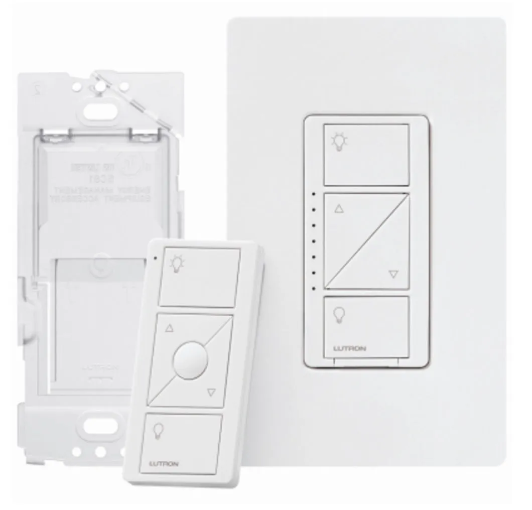 Lutron P-DIM-3WAY-WH Caseta 3-way Smart Dimmer Switch Kit, White