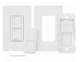 Lutron P-PKG1WS-WH Caseta In-Wall Dimmer, White