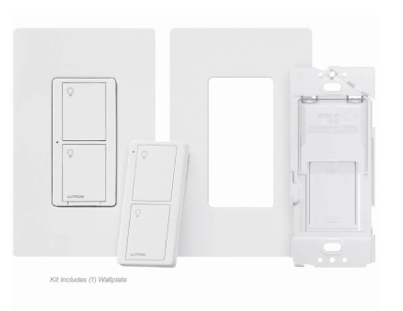 Lutron P-PKG1WS-WH Caseta In-Wall Dimmer, White