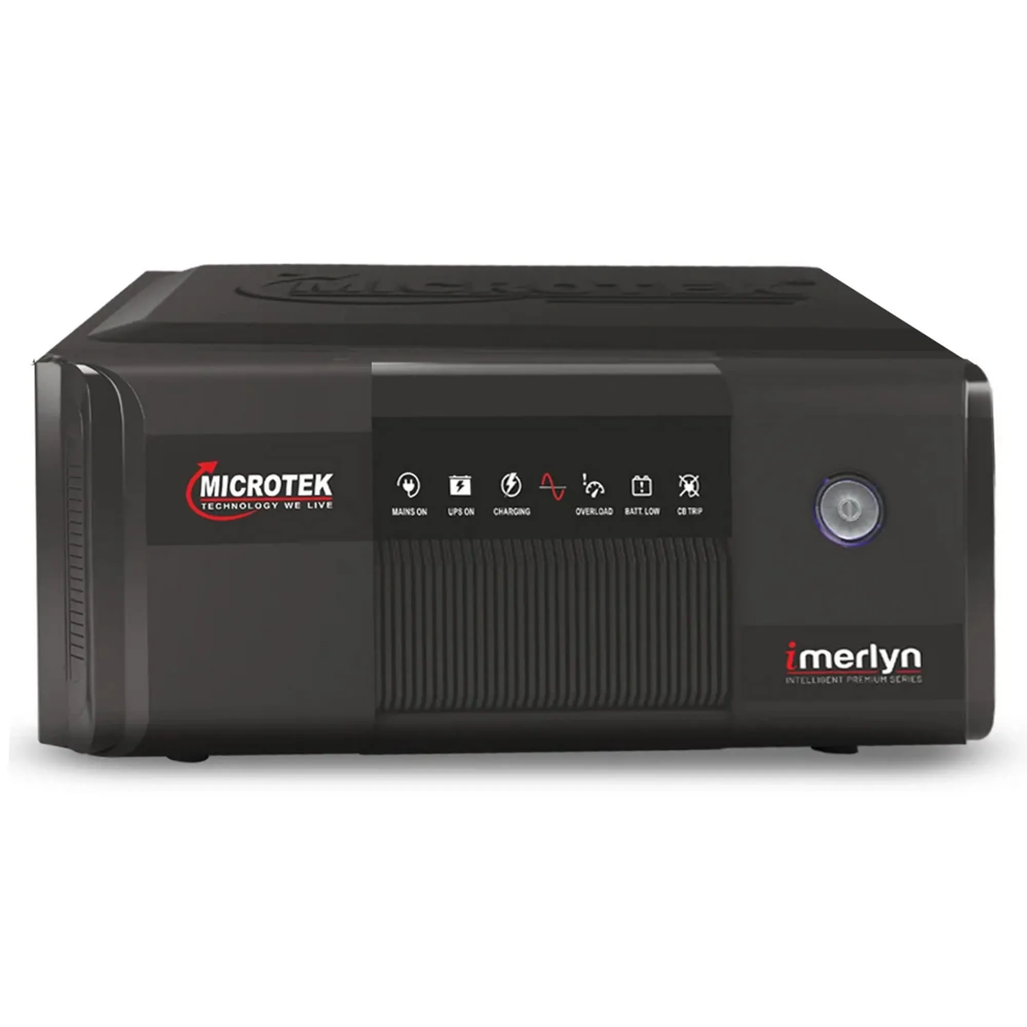 Microtek iMerlyn 850 Pure Sine Wave 700VA/12V Inverter, Support 1 Battery With 2 Year Warranty for Home, Office & Shops
