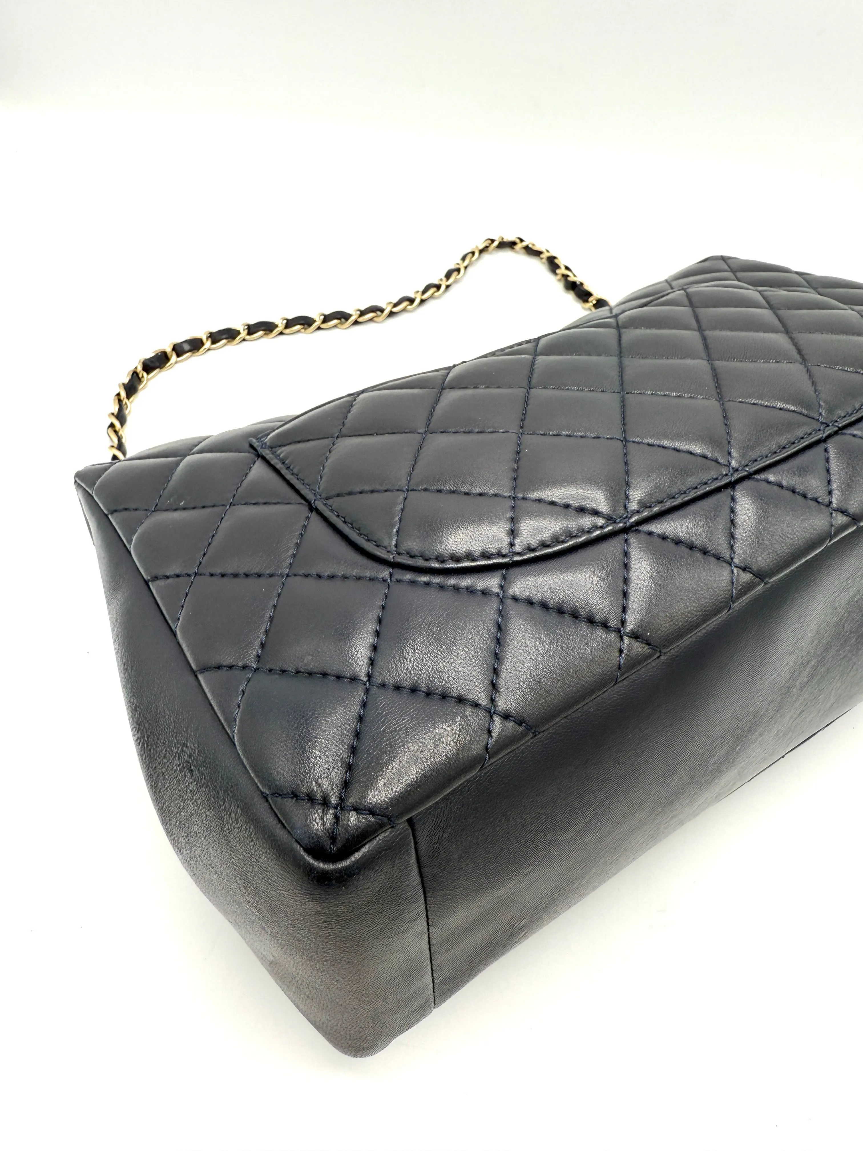 Midnight Blue Quilted Madamoiselle Chic Flap