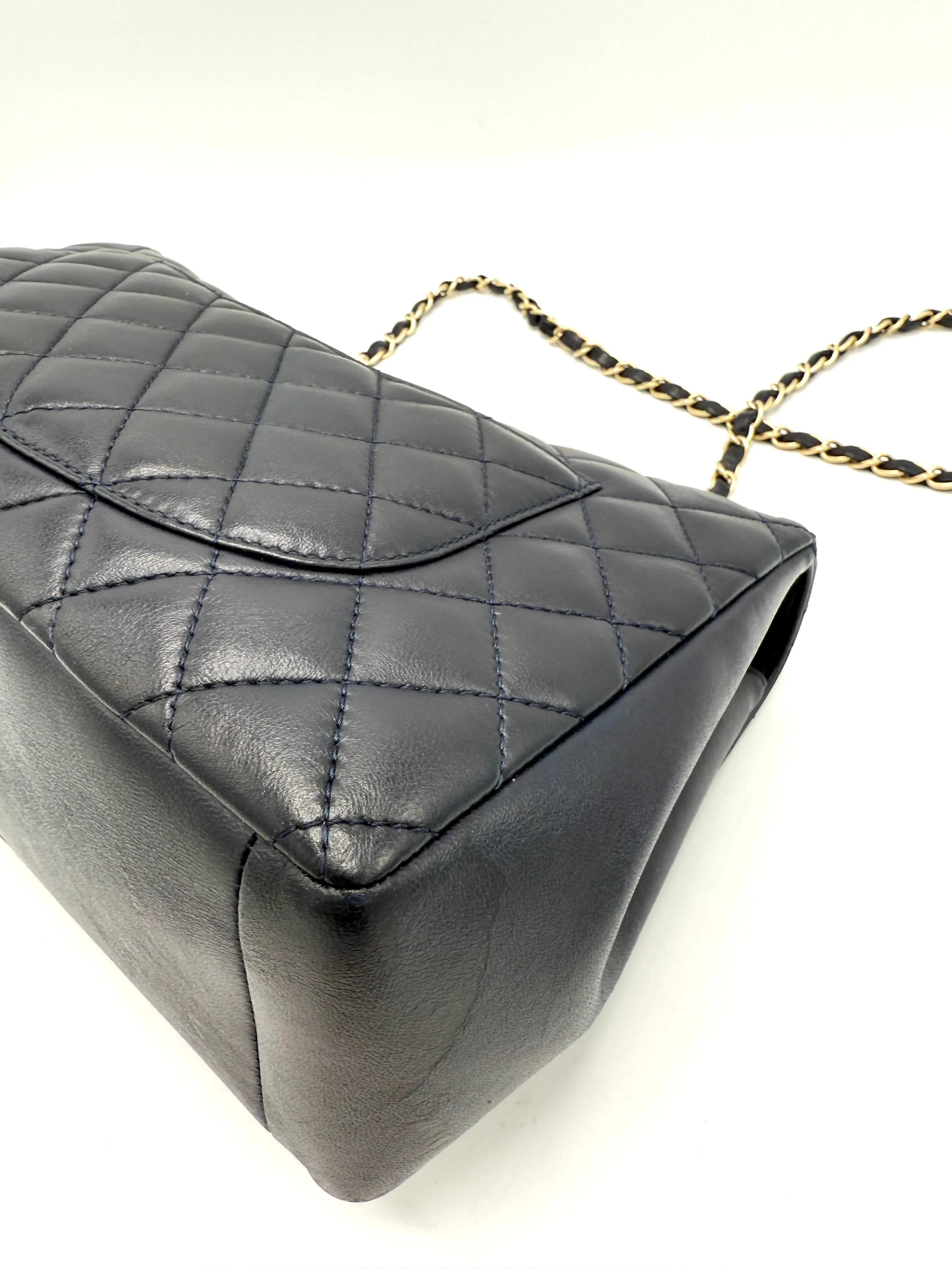 Midnight Blue Quilted Madamoiselle Chic Flap
