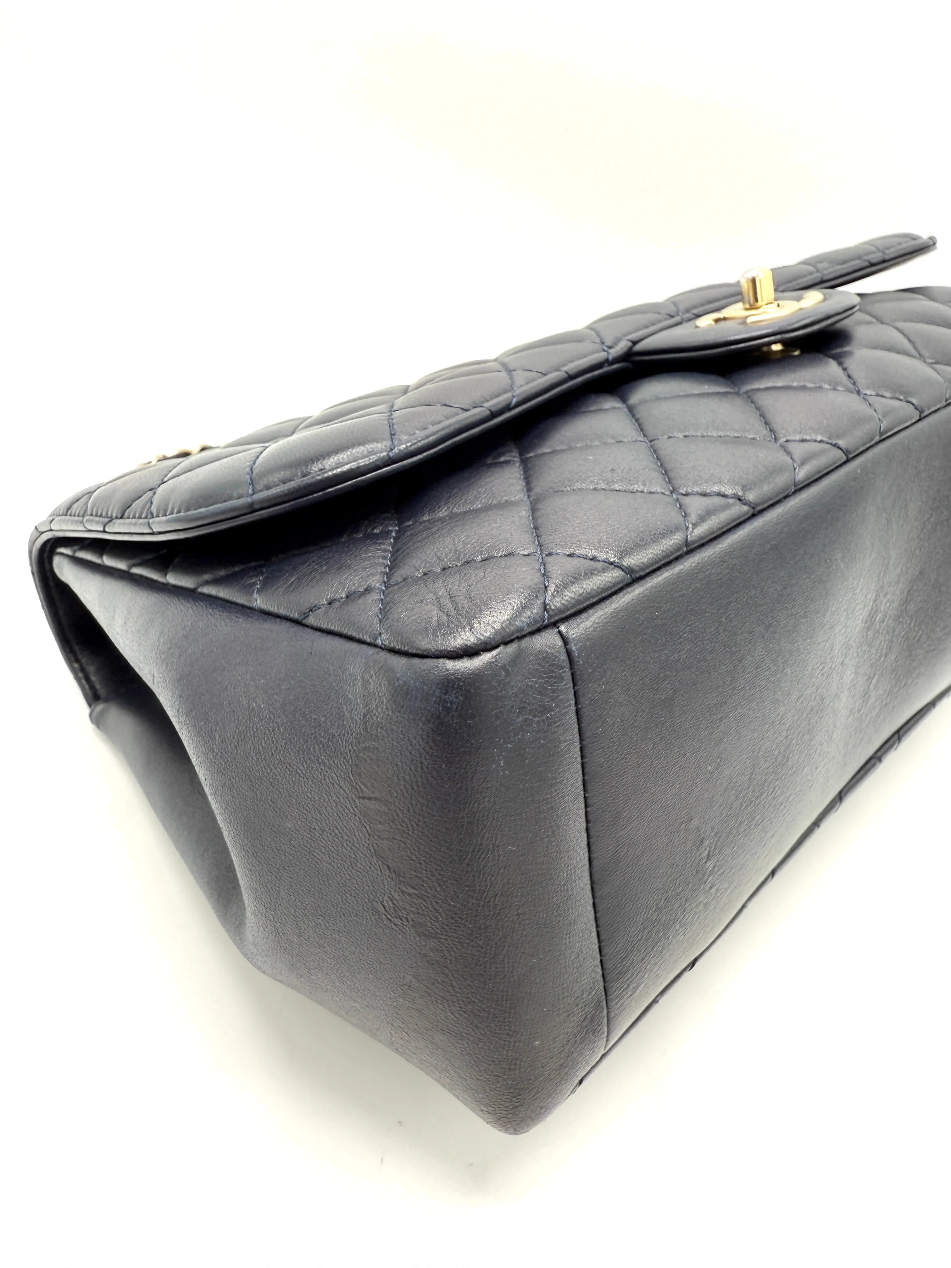 Midnight Blue Quilted Madamoiselle Chic Flap