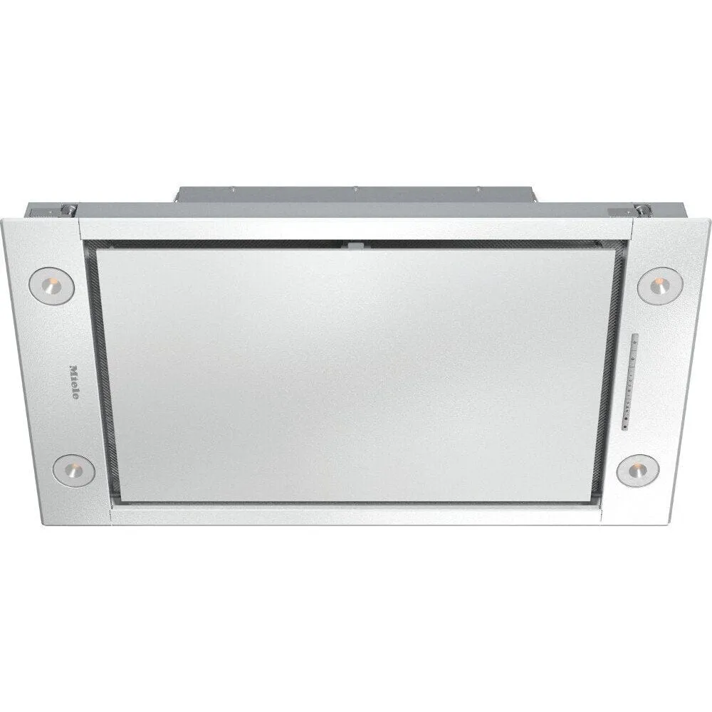 Miele DA2808 90cm Chimney Hood Ceiling extractor with energy-efficient LED lighting and light-touch switches for easy use.