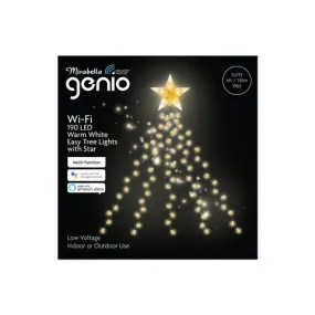Mirabella Genio LED 1.8M 190L Sparkling Ball Warm White Easy Tree Light Wifi