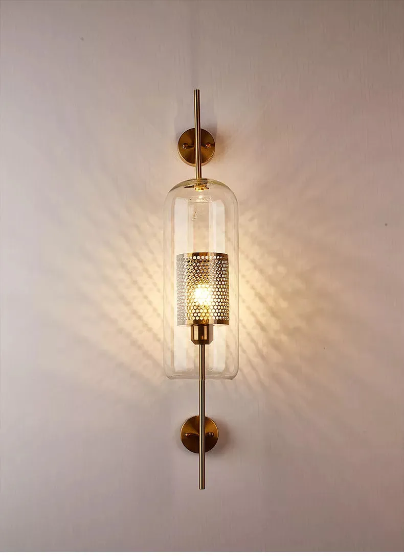 Modern Glass Wall Lamps Fixture Luminaire Sconce Lighting Bedside Living Room Home Decoration Aisel Horridor Golden Ball Light