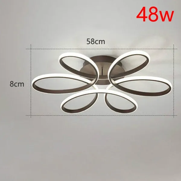Modern Led Ceiling Lights Bedroom Lights Dining Table Ceiling Pendants Warm/Cold White Lighting Living Room Furniture Lamp