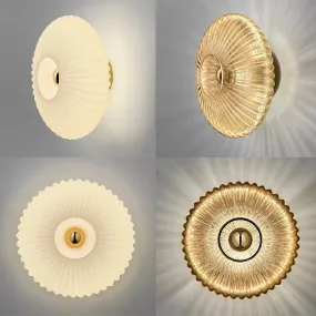 Modern LED Wall Lamps Glass Ripple Lights Corridor Aisle Staircase Dining Backdrop Simple Indoor Home Decoration Lustre Fixtures