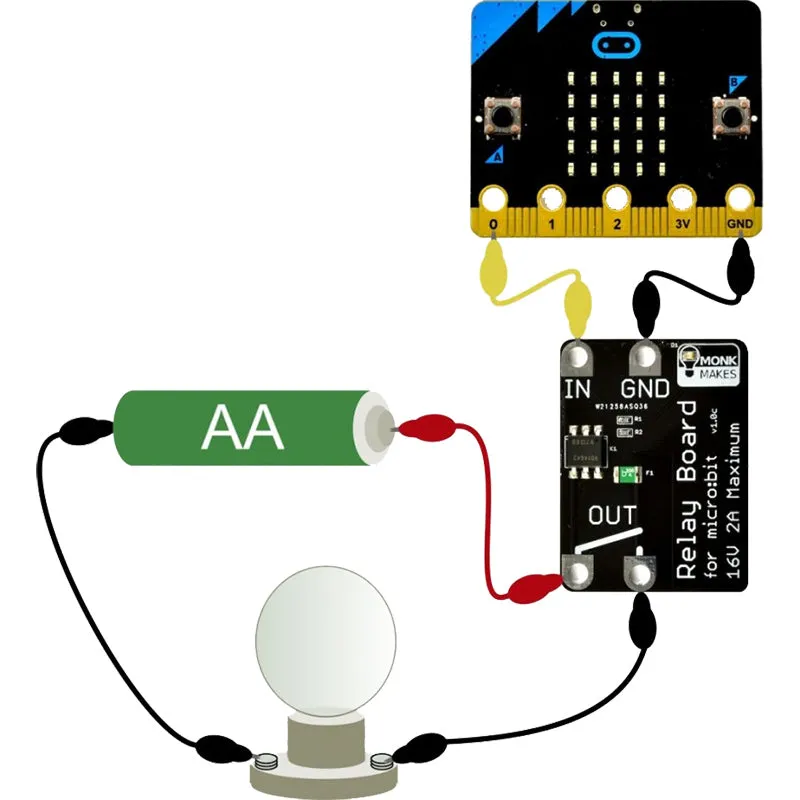 Monk Makes - Low voltage relay for micro:bit (solid state)