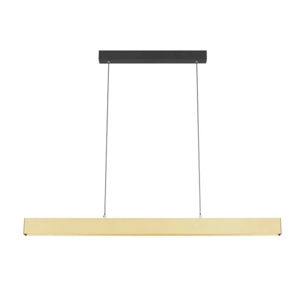 Navaro 1200mm Smart LED Linear Suspension Light CCT in Black, Gold/Black or White