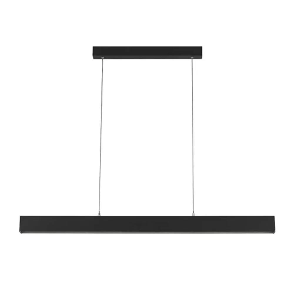 Navaro 1200mm Smart LED Linear Suspension Light CCT in Black, Gold/Black or White