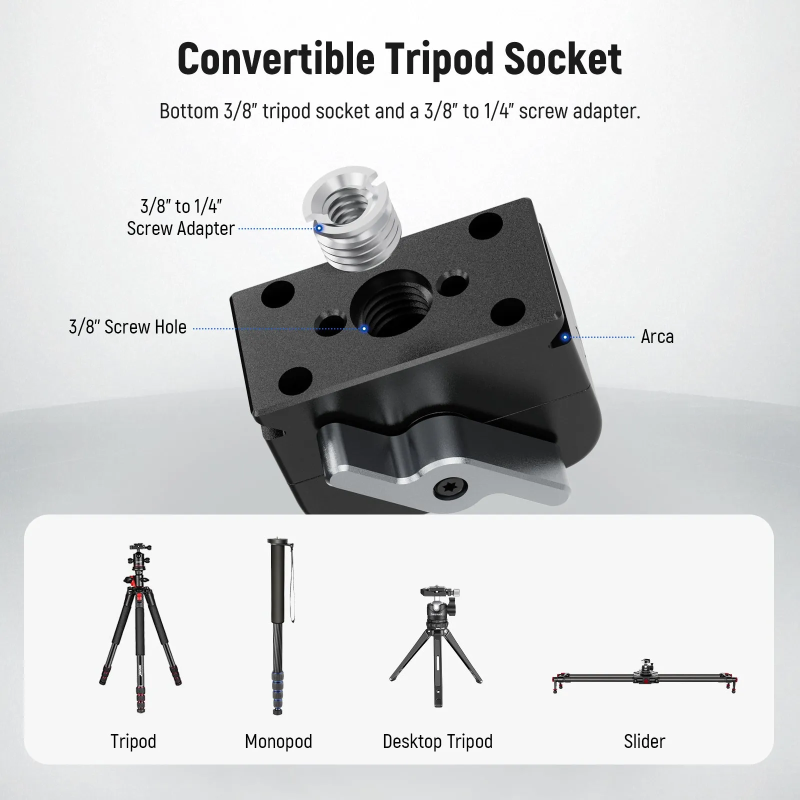 NEEWER UA024 Mini Quick Release Plate Kit