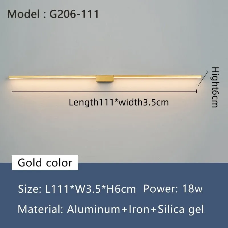 NEO Gleam LED Bathroom Mirror Light - Modern Wall Lamp 19W-27W