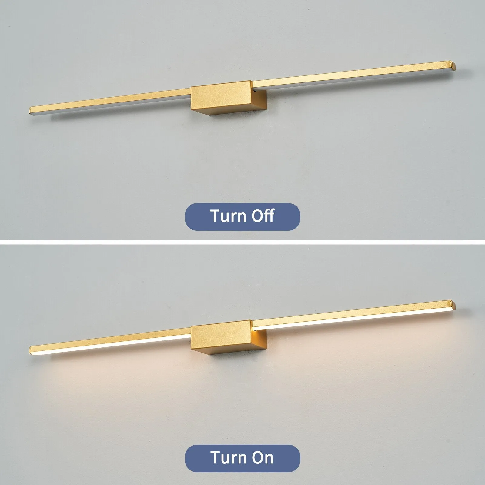 NEO Gleam LED Bathroom Mirror Light - Modern Wall Lamp 19W-27W