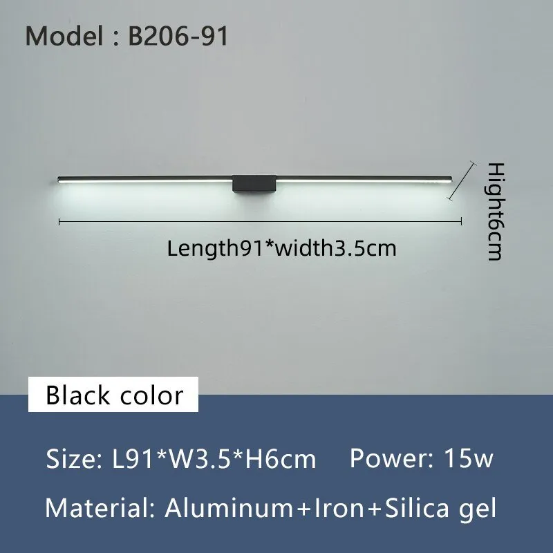 NEO Gleam LED Bathroom Mirror Light - Modern Wall Lamp 19W-27W