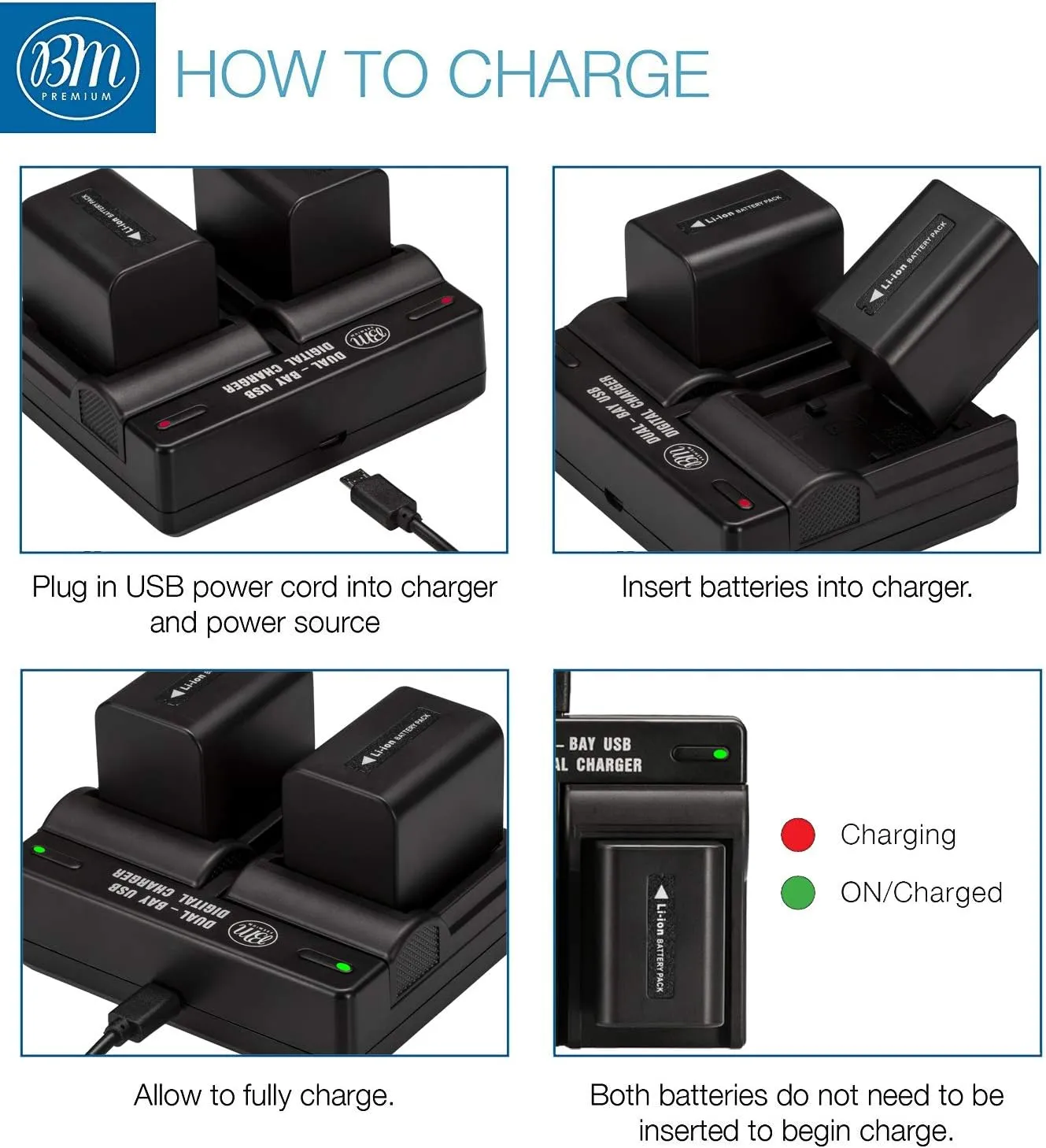 NJA Premium 2 NP-FV70 Batteries & Dual Charger for Sony PXW-Z90V, HXR-NX80, HDR-CX455/B HDR-CX675B, CX330, CX900, PJ340, PJ540, PJ670B, PJ810, FDR-AX33, FDR-AX53, FDR -AX100, NEX-VG10, VG20, VG30 VG900