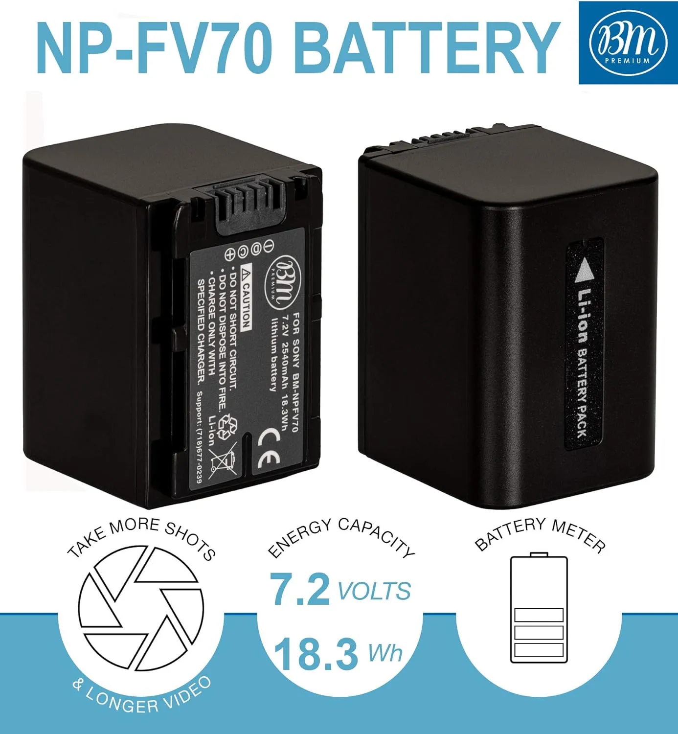 NJA Premium 2 NP-FV70 Batteries & Dual Charger for Sony PXW-Z90V, HXR-NX80, HDR-CX455/B HDR-CX675B, CX330, CX900, PJ340, PJ540, PJ670B, PJ810, FDR-AX33, FDR-AX53, FDR -AX100, NEX-VG10, VG20, VG30 VG900