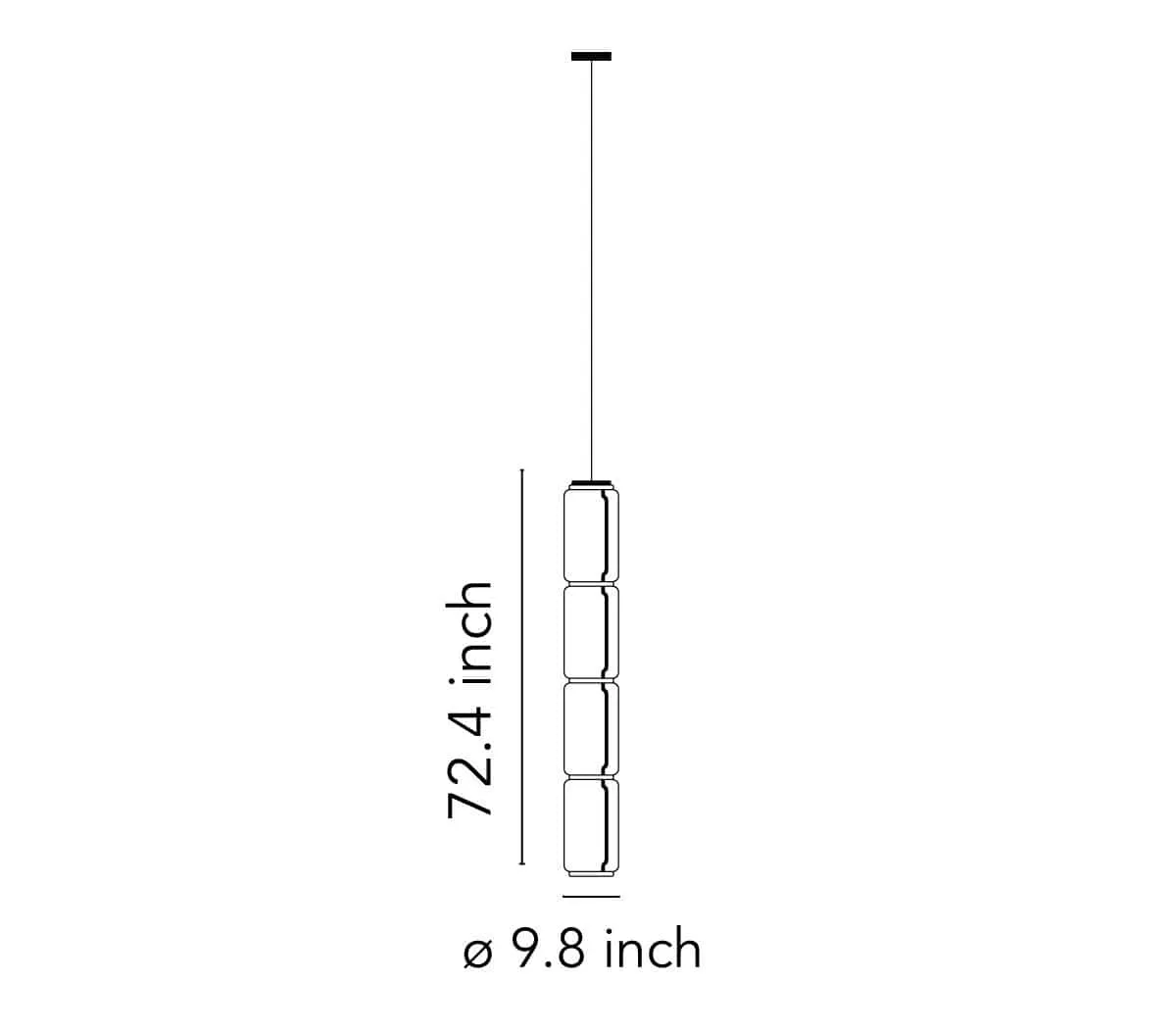 Noctambule - Pendant with Low Cylinders