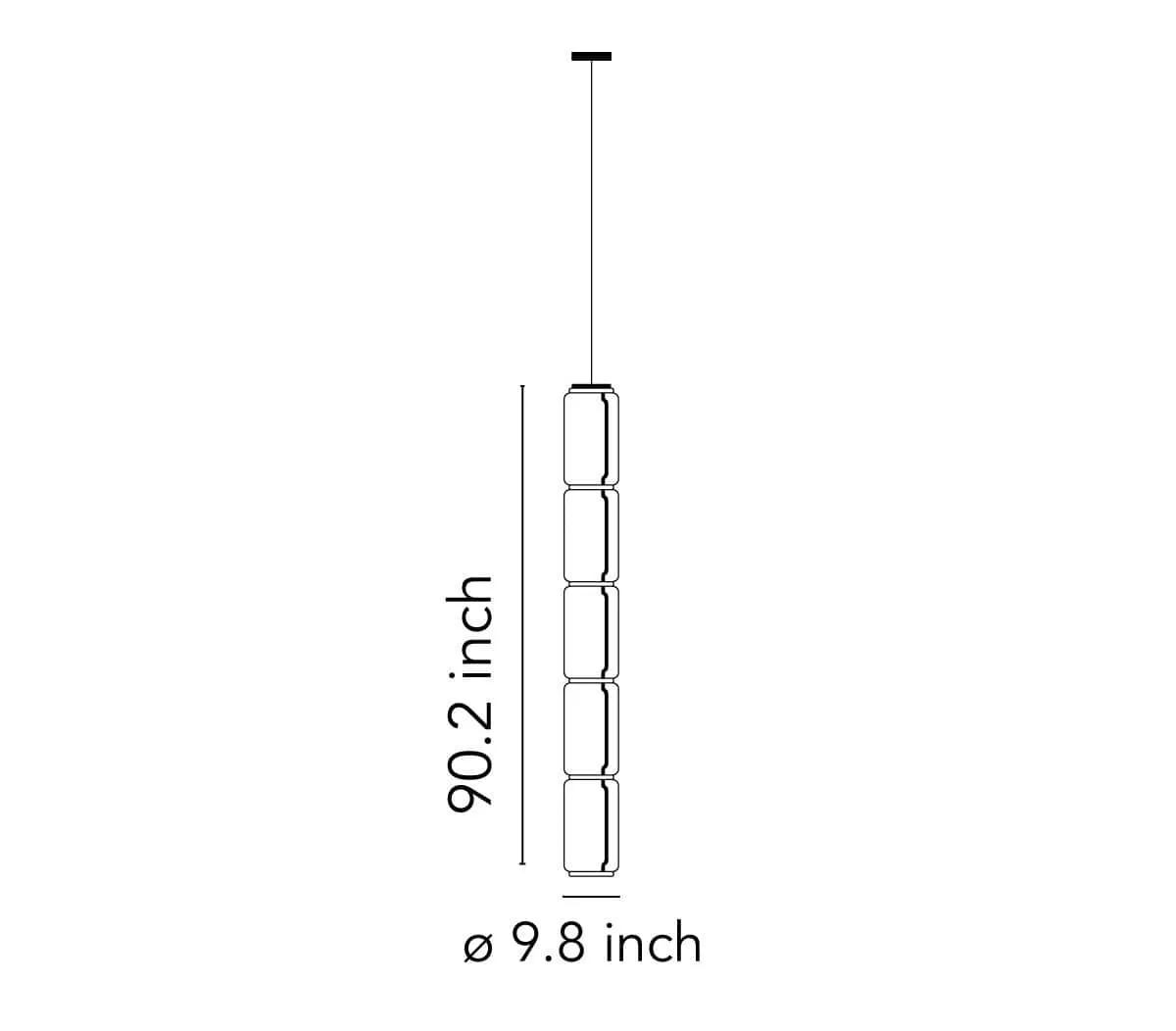 Noctambule - Pendant with Low Cylinders