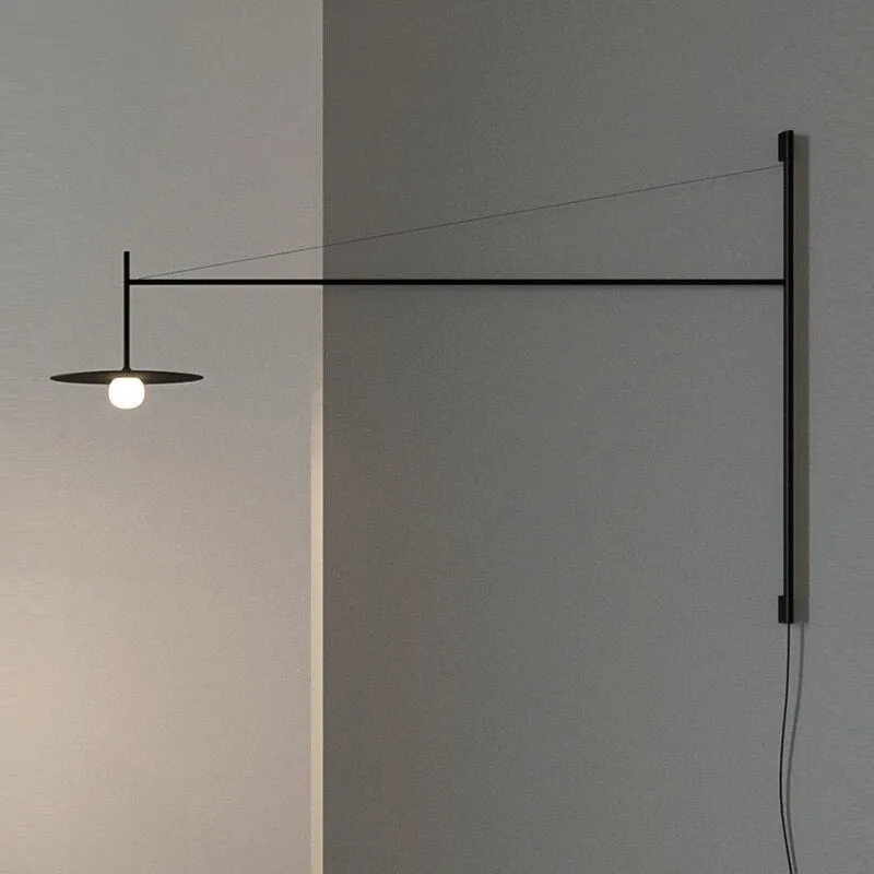 Nordic Black Swing Arm Wall Lamp