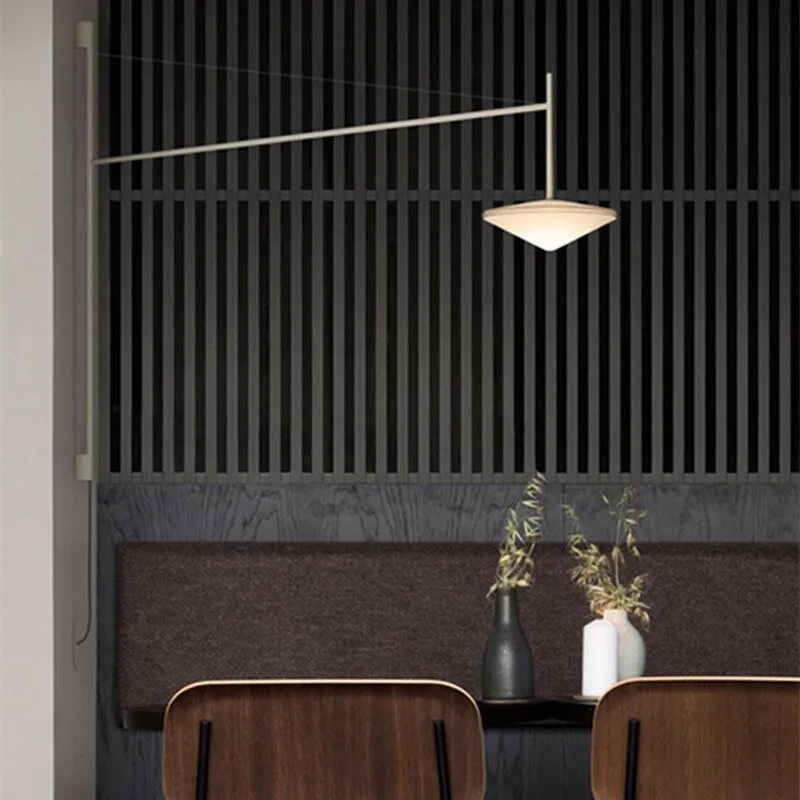 Nordic Black Swing Arm Wall Lamp
