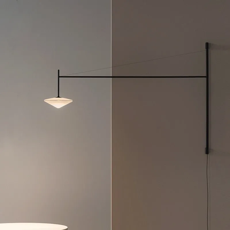 Nordic Black Swing Arm Wall Lamp