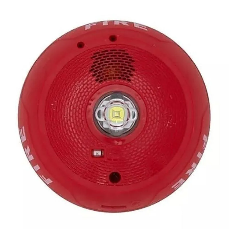NORTHERN VIDEO SYSTEMS BRK-PC2RLED: L-Series LED Ceiling Strobe Red Fire Alarm