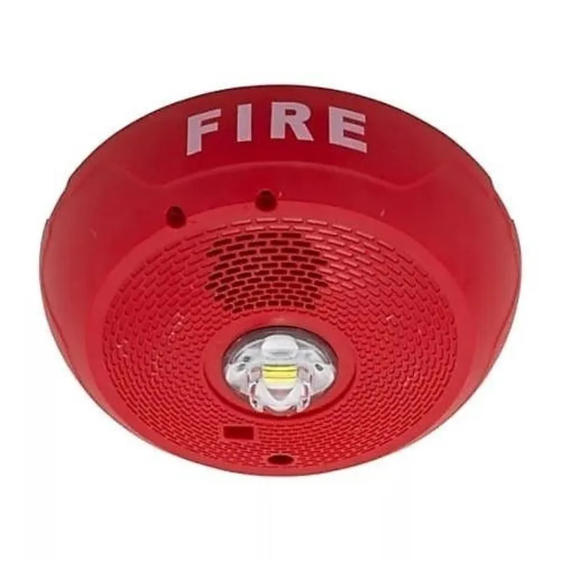 NORTHERN VIDEO SYSTEMS BRK-PC2RLED: L-Series LED Ceiling Strobe Red Fire Alarm