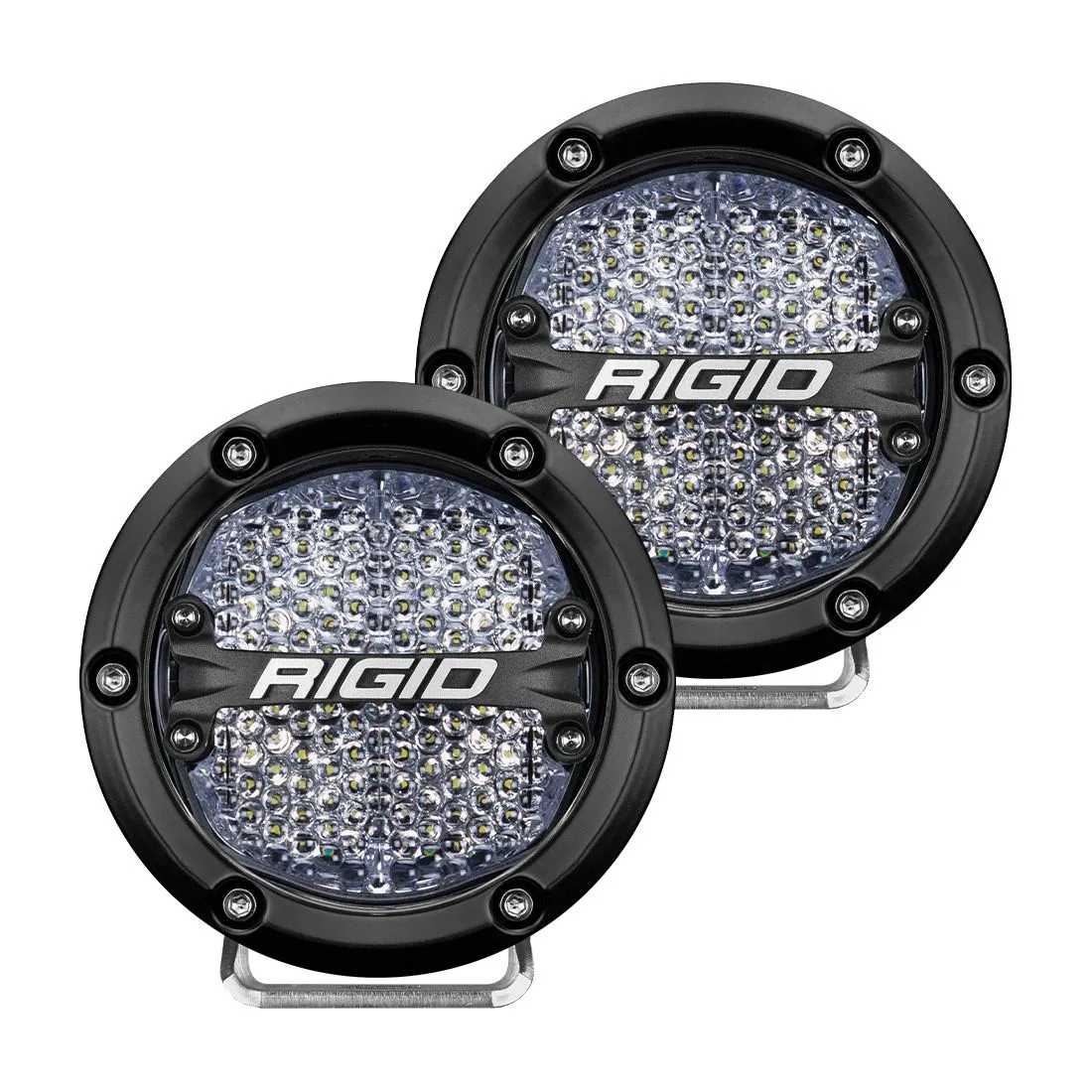 Offroad Alliance - Universal Triple Bumper Light Kit w/ Rigid Round 360-Series Lights - 2017-2020 Raptor