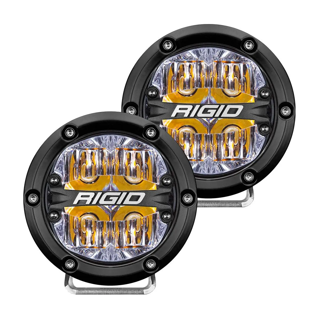 Offroad Alliance - Universal Triple Bumper Light Kit w/ Rigid Round 360-Series Lights - 2017-2020 Raptor