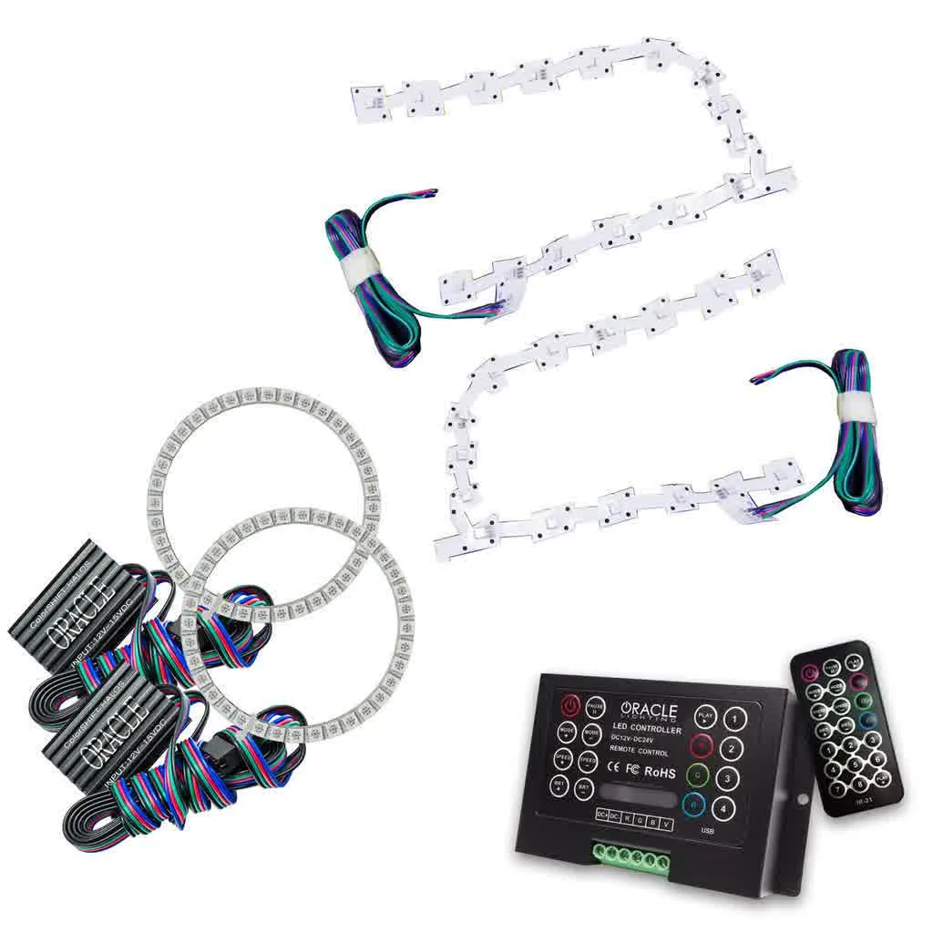 Oracle Headlight DRL   Halo Upgrade Kit Chrysler 300C (11-19) [ColorSHIFT] w/ or w/o Controller