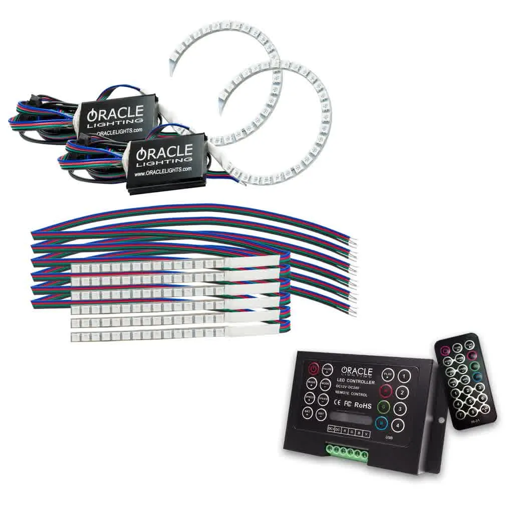 Oracle Headlight DRL   Halo Upgrade Kit Ford Mustang (18-21) [ColorSHIFT] w/ or w/o Controller