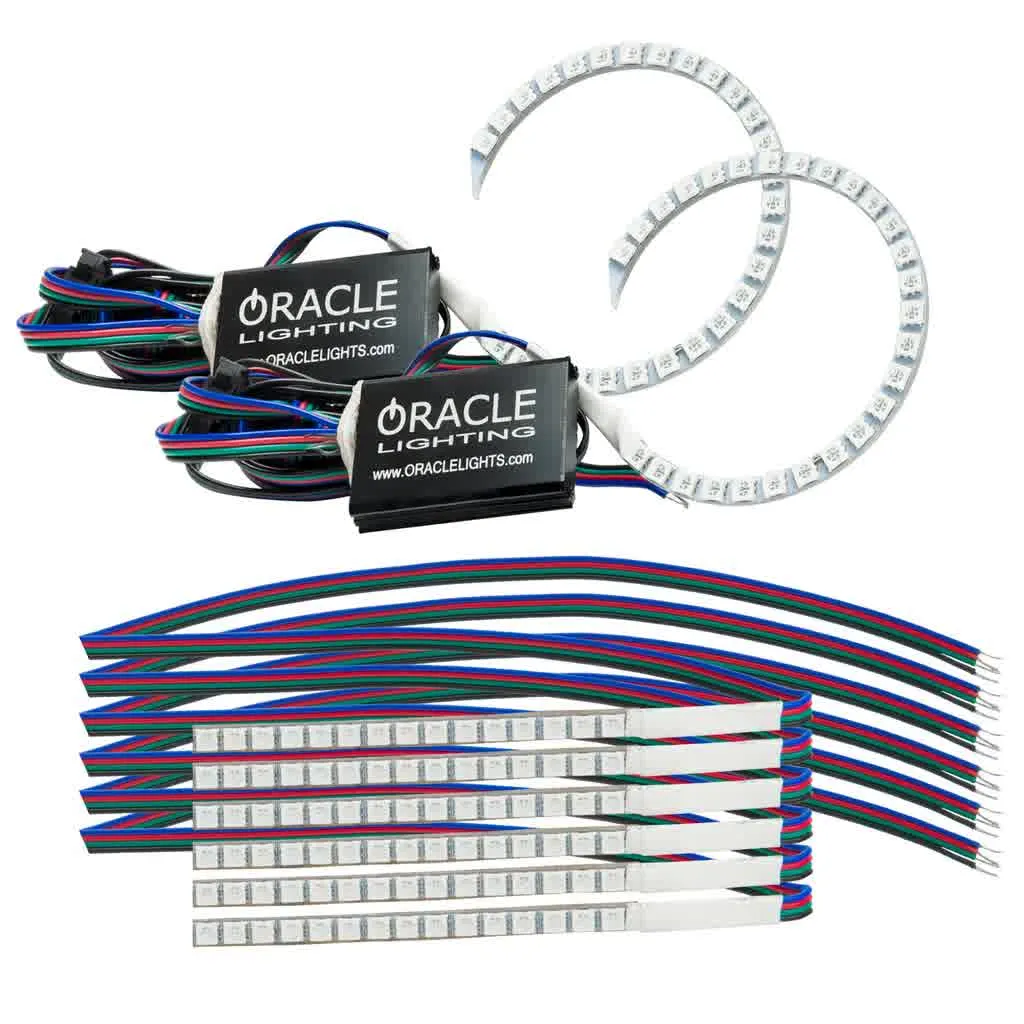 Oracle Headlight DRL   Halo Upgrade Kit Ford Mustang (18-21) [ColorSHIFT] w/ or w/o Controller