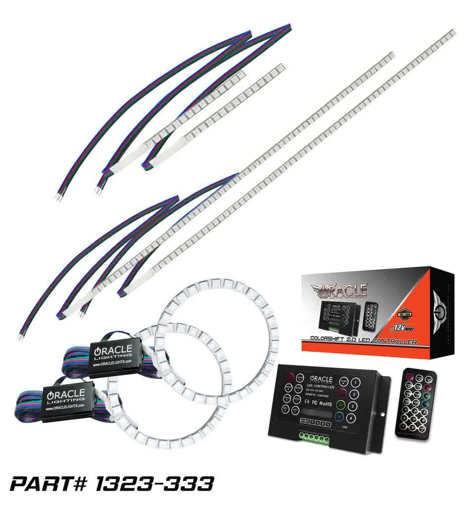 Oracle Headlight DRL   Halo Upgrade Kit Honda Pilot (16-18) [ColorSHIFT] w/ or w/o Controller