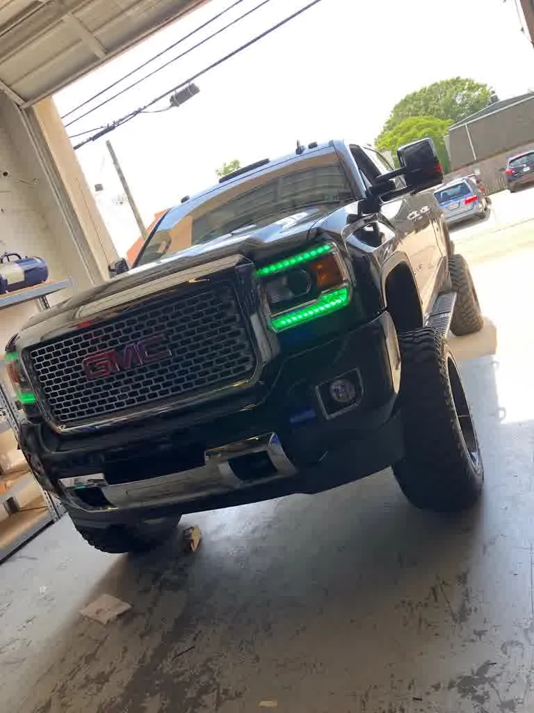 Oracle Headlight DRL Upgrade Kit GMC Sierra (14-15) [ColorSHIFT] w/ or w/o Controller