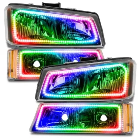 Oracle LED Headlight Halo Kit Chevy Silverado (2003-2006) [Square] Multicolored
