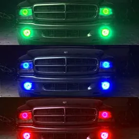Oracle LED Headlight Halo Kit Dodge Durango (1998-2003) Multicolored