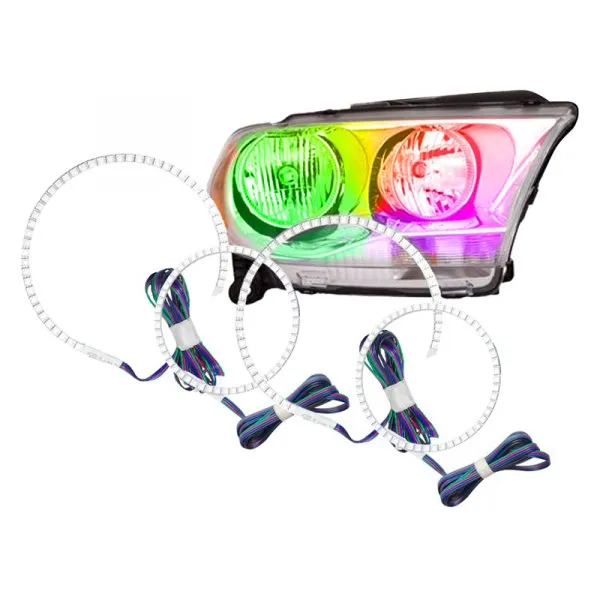 Oracle LED Headlight Halo Kit Dodge Durango (2011-2013) Multicolored